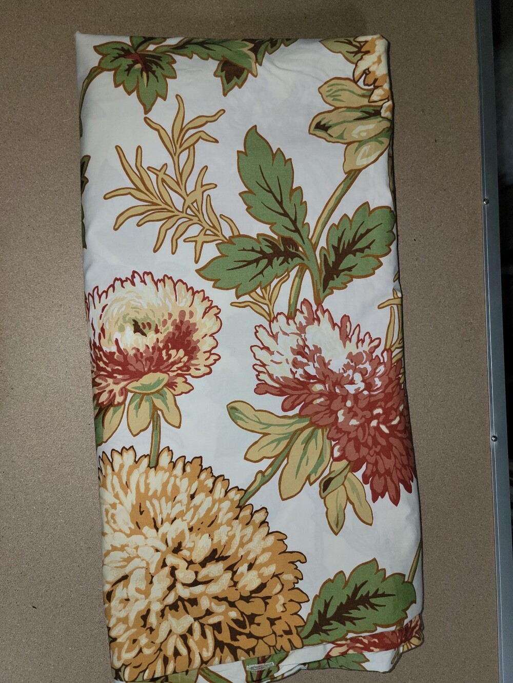 Pottery Barn Duvet Floral Organic Cotton Full/queen Sz Beautiful!
